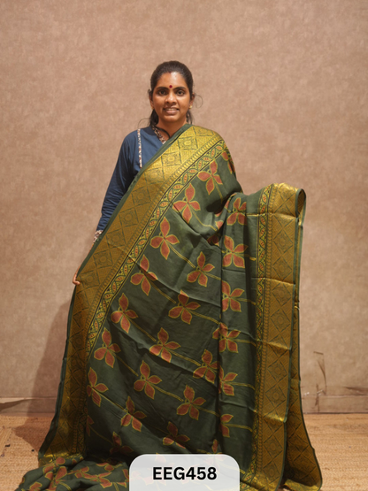 AJRAKH DOLA SILK SAREE