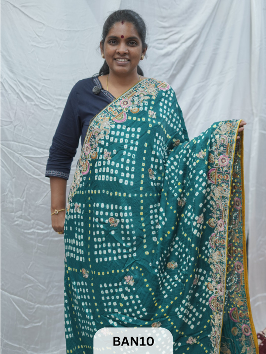 BANDHANI DESIGNER WORK WITH LAGDI PALLU