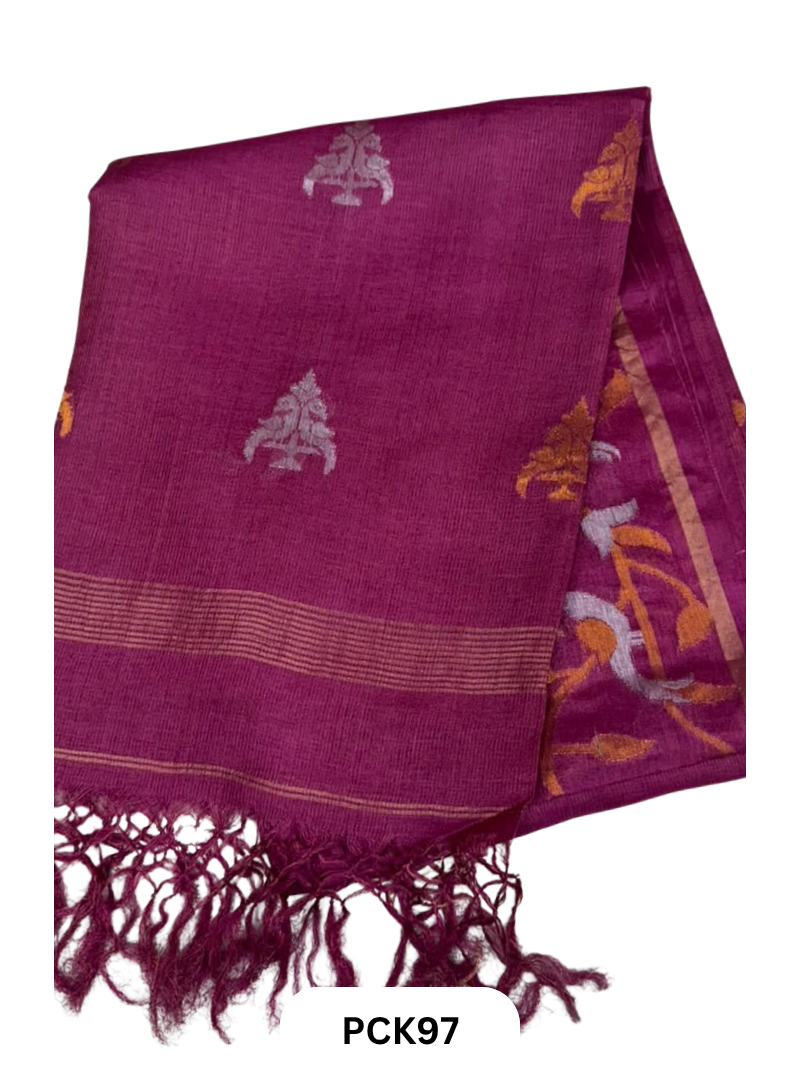 Pure Gachi By Gachi Tussar With Tissue Saree
