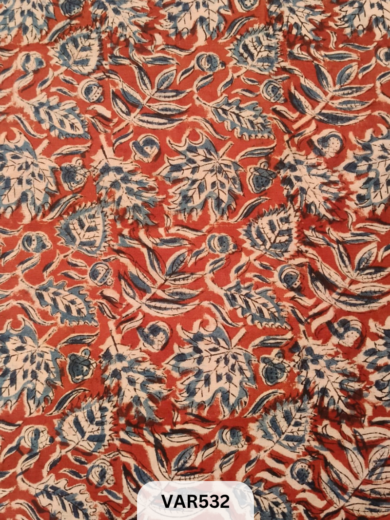 Kalamkari Hand printed - Fabric -2mtr