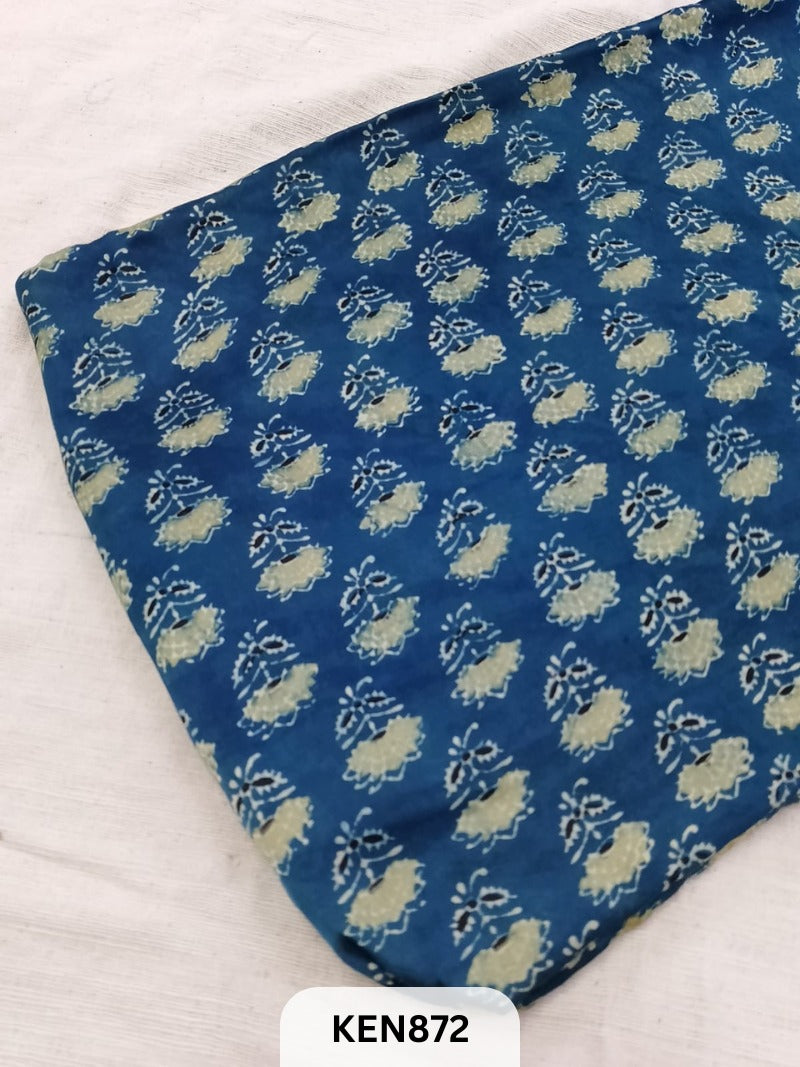 AJRAKH MODAL SILK HANDBLOCK PRINT FABRICS