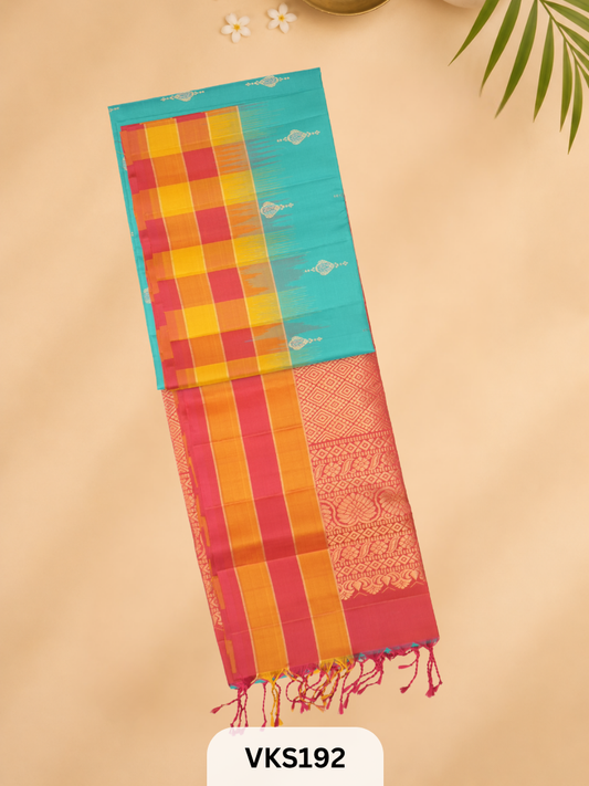 PURE KANCHIPURAM PURE SOFT SILK SAREE