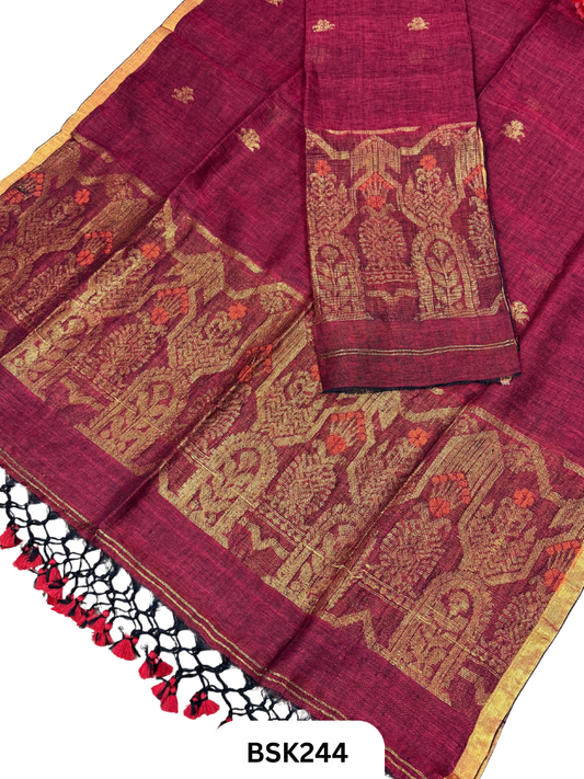 Pure Jayashree Linen By Linen - Top 2.6 Duppatta