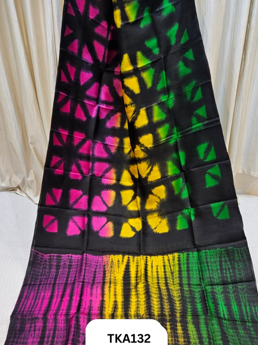Pure Bishnupuri Silk - Shibori work saree