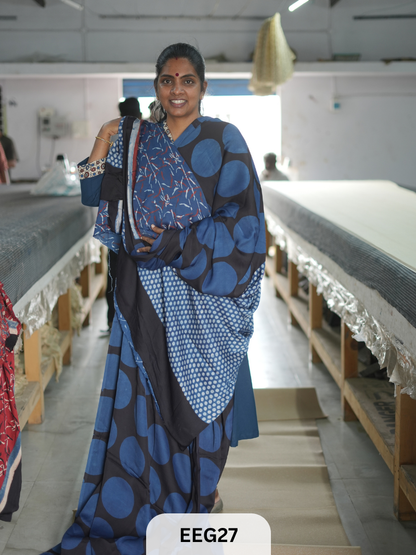 AJRAKH MODAL SAREE