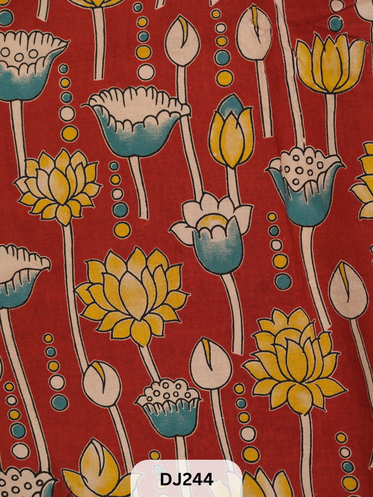Kalamkari Hand printed - Fabric -1mtr