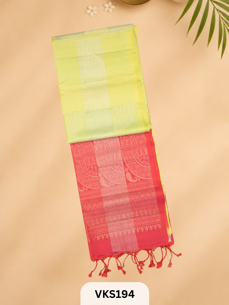 PURE KANCHIPURAM PURE SOFT SILK SAREE