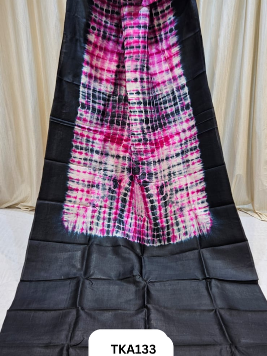 Pure Bishnupuri Silk - Shibori work saree