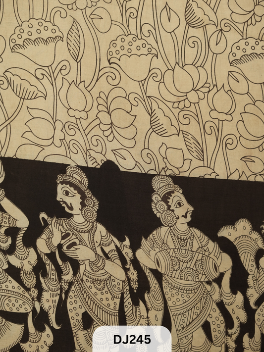 Kalamkari Hand printed - Fabric -1mtr