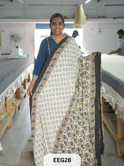 AJRAKH MODAL SAREE