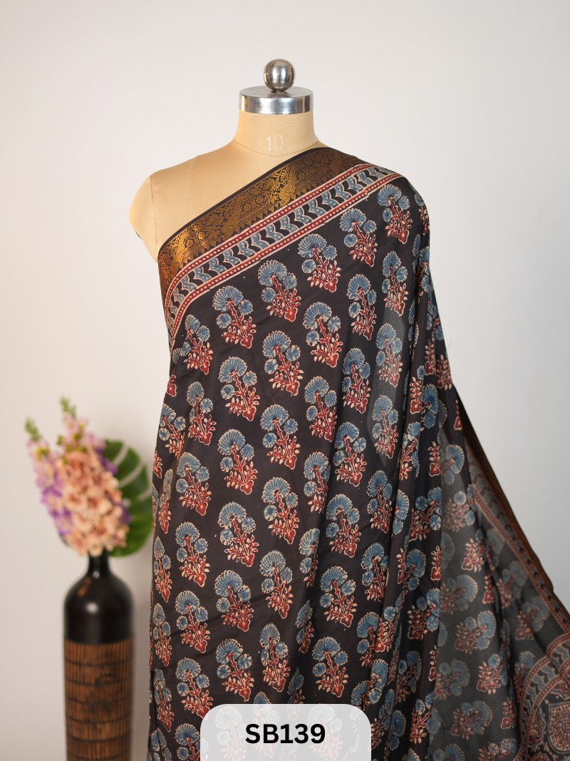 CHENNURI SILK WITH KANCHI BORDER