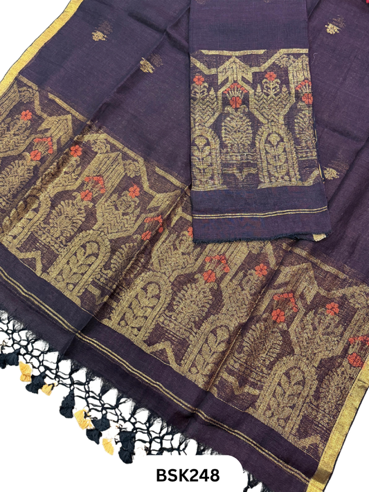 Pure Jayashree Linen By Linen - Top 2.6 Duppatta