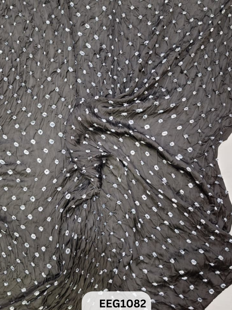 MODAL AJRAKH BANDHEJ RUNNING FABRIC-1 MTR