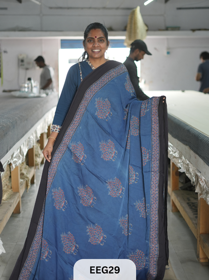 AJRAKH MODAL SAREE