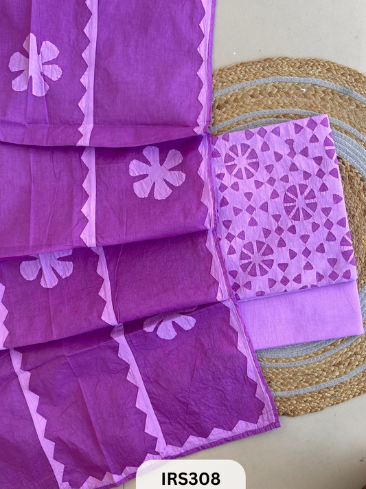 PURE COTTON HANDWORK SUIT AND HAND STITCED APLIQUE SUITS