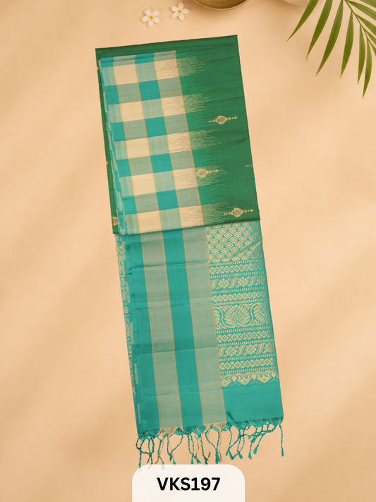 PURE KANCHIPURAM PURE SOFT SILK SAREE