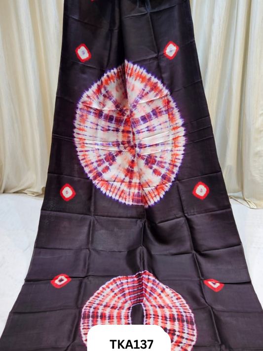 Pure Bishnupuri Silk - Shibori work saree