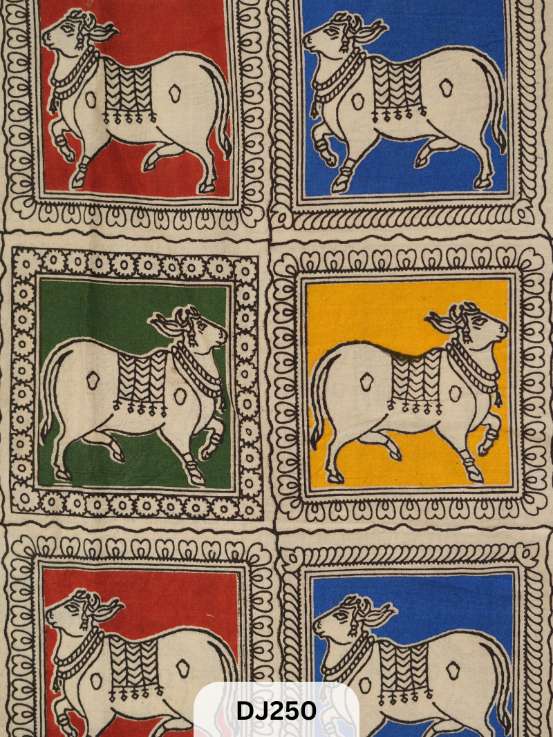Kalamkari Hand printed - Fabric -1mtr