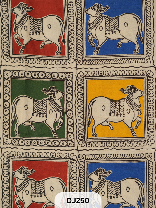 Kalamkari Hand printed - Fabric -1mtr