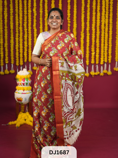 KALAMKARI CHENNURI SILK