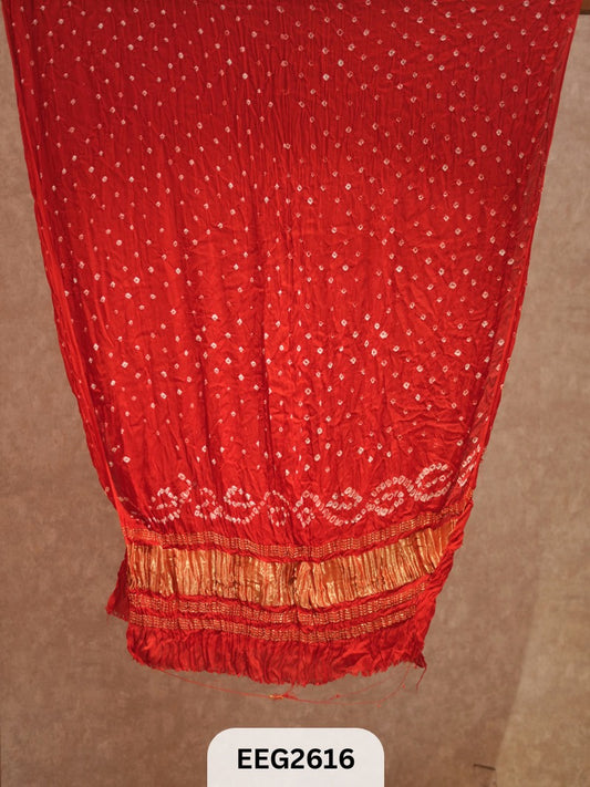 MODAL BANDHEJ DUPATTA WITH TISSUE BORDER