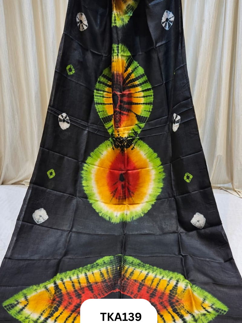 Pure Bishnupuri Silk - Shibori work saree