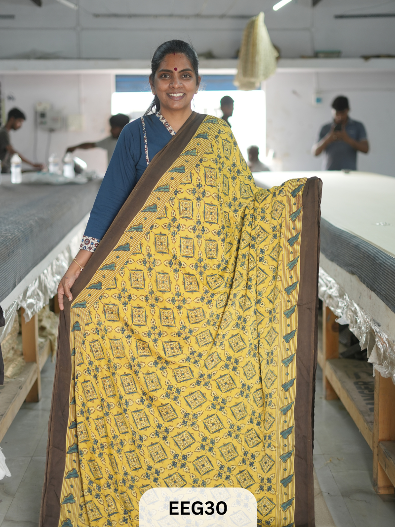 AJRAKH MODAL SAREE