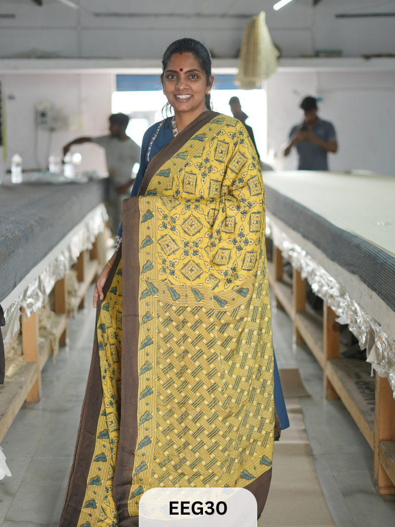 AJRAKH MODAL SAREE
