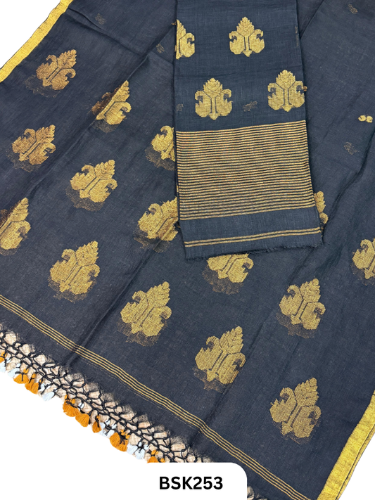 Pure Jayashree Linen By Linen - Top 2.6 Duppatta 2.7
