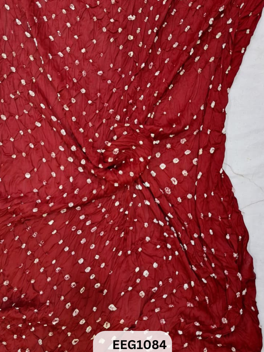 MODAL AJRAKH BANDHEJ RUNNING FABRIC-1 MTR