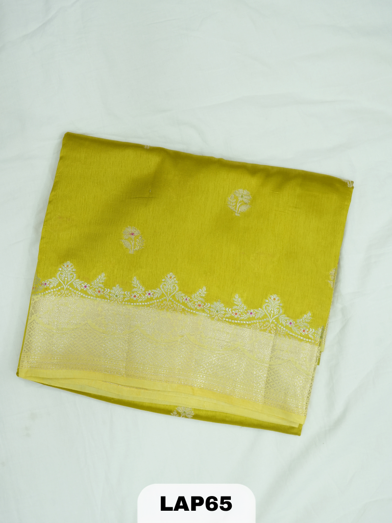 Banaras kora dupion silk saree