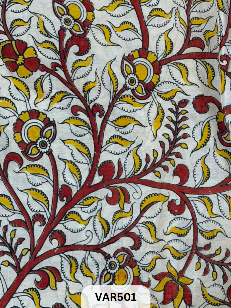 Kalamkari Hand printed - Fabric -1.5mtr