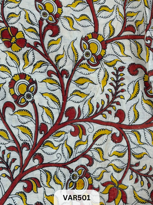 Kalamkari Hand printed - Fabric -1.5mtr