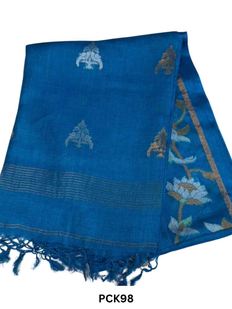 Pure Gachi By Gachi Tussar With Tissue Saree
