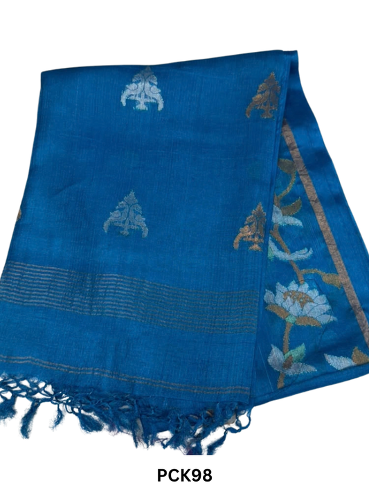Pure Gachi By Gachi Tussar With Tissue Saree