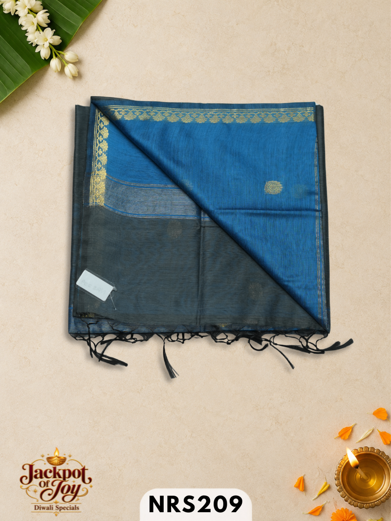 chanderi inspired maheswari saree