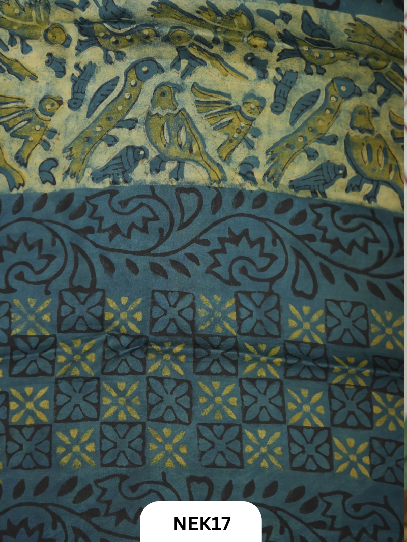 Nasphal Vanaspathi Modal Handblock Print Saree