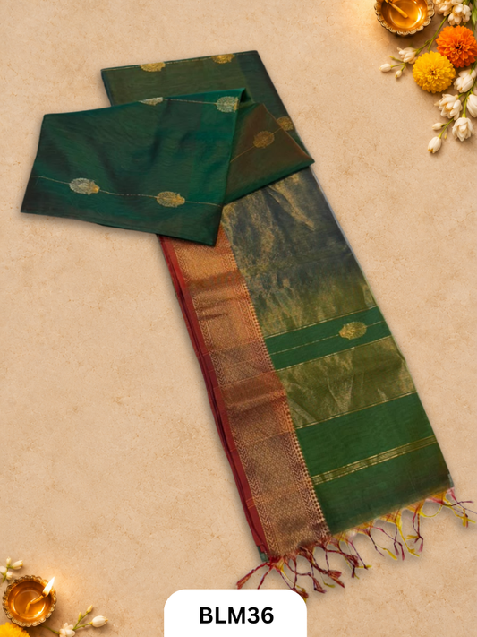 Maheshwari Gajlakshmi buta sarees