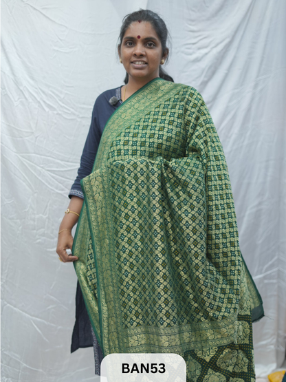 GEORGETTE WEAVING BANDHEJ SAREE