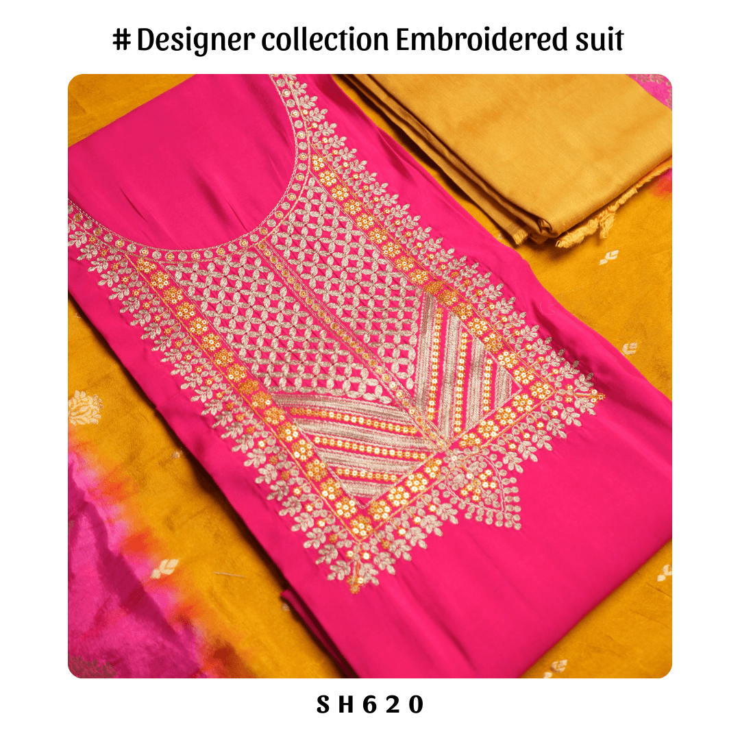 Designer collection salwar suit with embroidary work & rich dupatta Sadhana Fashion
