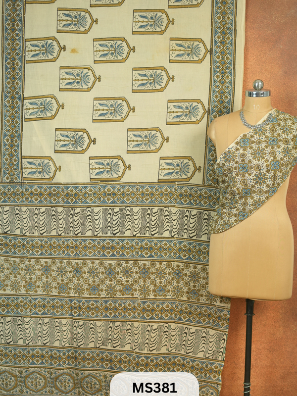 Ajrakh Print Cotton Saree Story with Shanmuga Priya