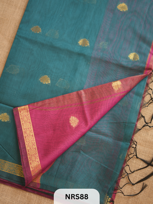 CHANDERI INSPIRED MAHESWARI SAREE