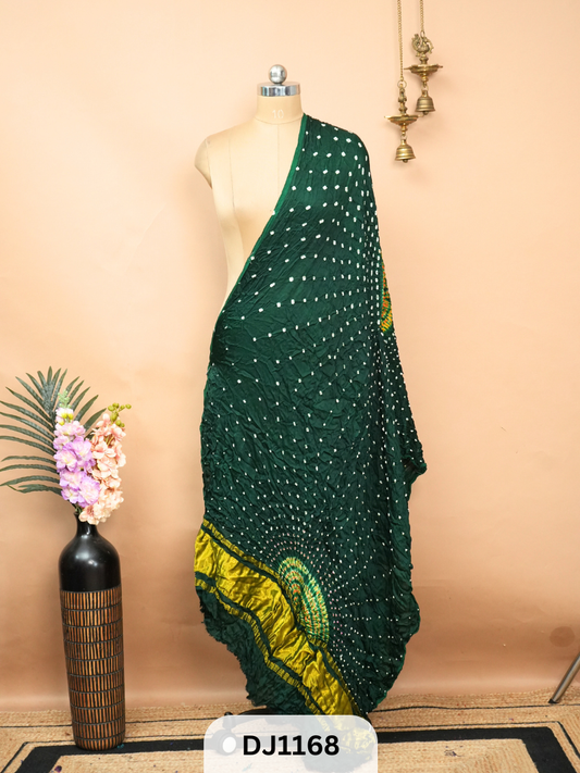 BANDHANI BORDERLESS WITH LAGDI PATTA - DUPATTA