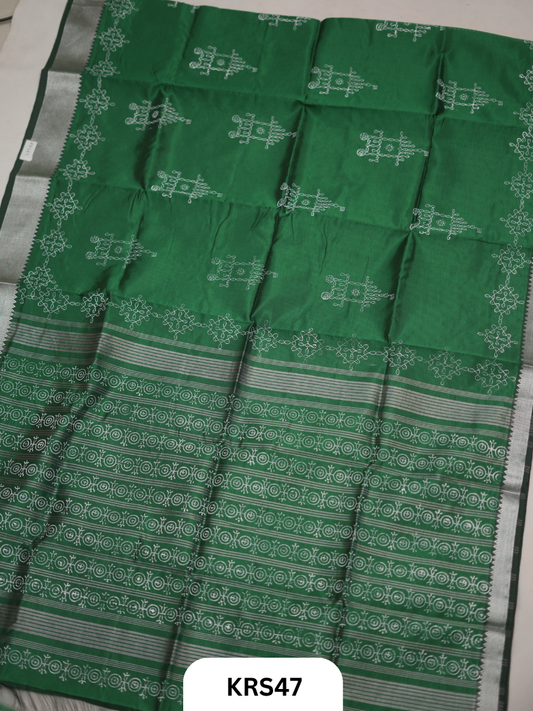 Mangalagiri Handblock Kollam Saree - DIWALI SPECIAL