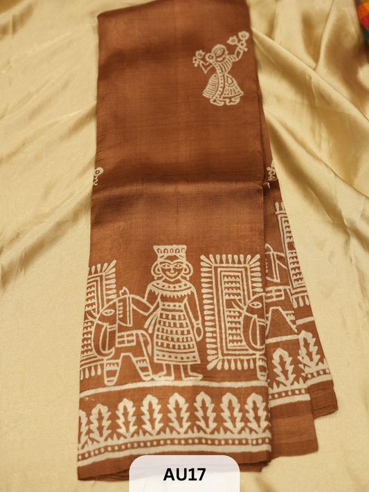 SOFT SILK BLEND TUSSAR | WITH BLOUSE