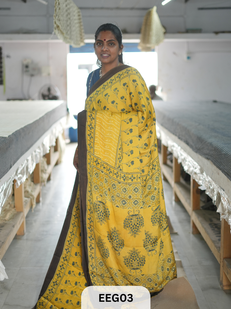 AJRAKH MODAL SAREE