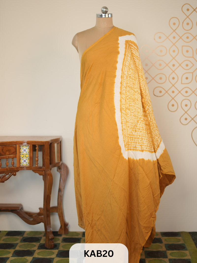 MODAL WITH HAND SHIBORI DUPPATA 2.5MTR