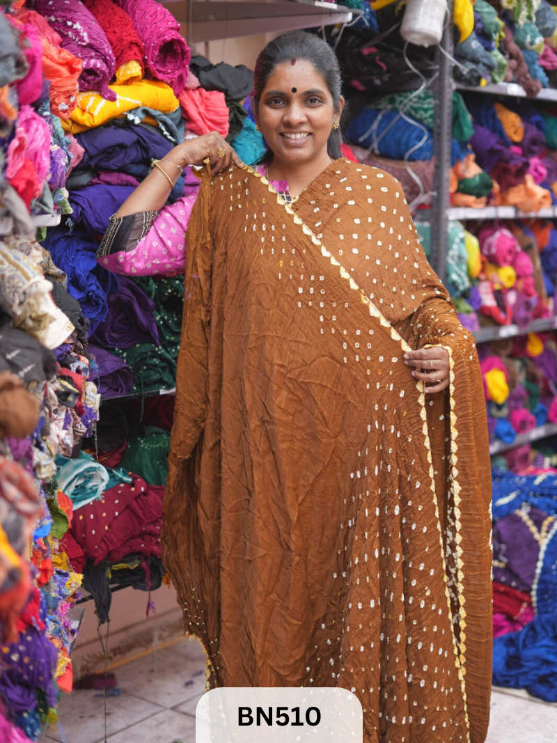 SEMI TISSUE WITH MAKDI PALLU - LADGI PATTA