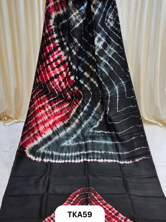 Pure Bishnupuri Silk - Shibori work saree