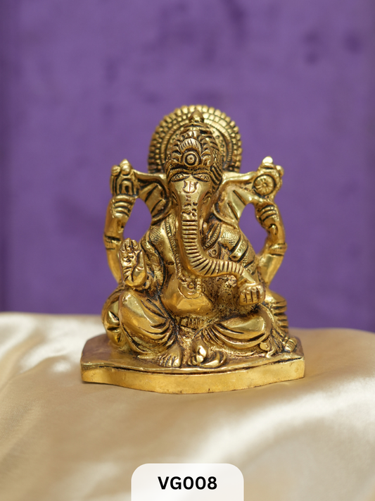 HANDCRAFTED BRASS GANESHA STATUE